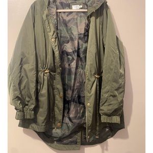 Time and Tru Olive Utility Jacket